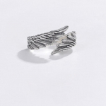 ANENJERY Angel Wings Avatud s&otilde;rmused meestele Naiste Disain Vintage Tai h&otilde;bedav&auml;rvi peo Hip Hop Ehted Bague Resizable