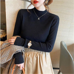 Naiste s&uuml;gisene talv kilpkonnaga kampsun Vintage Solid Basic silmkoelised topid vabaaja &otilde;huke pullover Korea moe lihtsad &scaron;ikkad džemprid S