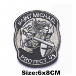 SAINT MICHAEL PROTECT US M&auml;rgi konks tikitud plaastrid S&otilde;jav&auml;e taktikalised riided K&auml;epaelad m&uuml;tside jaoks Seljakotid S&uuml;mbolid Dekoratiivne