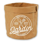 Les Tr&eacute;sors De Lily [R2238] &ndash; valge pruun paberiistutaja  Messages . (Minu v&auml;ike aed &ndash; 100% looduslik &ndash; maheturg) - 14x13 cm pruun