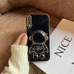 Samsung Galaxy A 50 70 3D Astronaut Holder Luksusliku katte&uuml;mbrise A50 A50s A30s A21s A20s A04s A7 2018 A51 silikoonist aluse kate jaoks A70 must