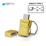 STmagic USB3.0 C-t&uuml;&uuml;pi m&auml;lupulk, kahekordne pendrive 64 GB/32 GB/128 GB metallist A-t&uuml;&uuml;pi OTG MINI USB-m&auml;lupulk nutitelefonile 128GB beige