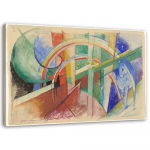 Feeby l&otilde;uenditr&uuml;kk, sinine hobune ja vikerkaar &ndash; f. Marci paljundamine 60x40 mitmev&auml;rviline