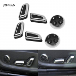 6 tk istme reguleerimisnupu nupu l&uuml;liti katte trimmid A3 A4 A5 A6 Q3 Q5 /VW /Jetta MK5 MK7/Passat/Tiguan must kroomitud