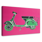 L&otilde;uendiprint Vespa Scooter Pink 60x40 mitmev&auml;rviline