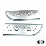 ESP563 2-osaline kroom 1.6 16V m&auml;rgi embleem 8200209130 vasakul ja paremal Renault Megane MK2 Scenic MK2 jaoks