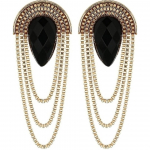 Moodsad musta kullaga stiilsed uhked k&otilde;rvar&otilde;ngad naistele ja t&uuml;drukutele