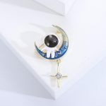 Blucome 2023 uus peen armas multikas Aerospace Star sulamist pross Drop Oil Space Moon astronauti moen&otilde;ela ehtekink valge