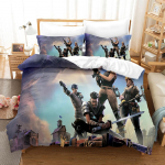 3D koomiksim&auml;nguseeria voodipesukomplekt Mini maailm tr&uuml;kitud suletekk ja padjap&uuml;&uuml;r 2/3 t&uuml;kki lastetoa t&auml;issuuruses kodukaunistus AU Double 180x210cm