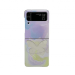 Samsung Z Flip 4 Case Butterfly l&auml;bipaistev kokkupandav &uuml;mbris koos k&auml;ev&otilde;ruga Samsung Z Flip 3 Flip4 p&otilde;rutuskindel k&otilde;va tagakaane jaoks Samsung Z Flip 3