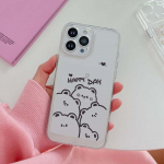 Armas naljakas karu&uuml;mbris iPhone'ile 14 13 12 11 Promax Mini Plus Xr Xs Max 7 8 Se 2022 l&auml;bipaistvad pehmest silikoonist tagakaaned For iphone 11 Pro