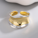 Foxanry ebaregulaarne geomeetriline s&otilde;rmus naistele Trendikas minimalistlik liialdatud s&uuml;nnip&auml;evapeo ehted aksessuaarid kingitused 17mm h&otilde;be