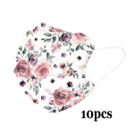 (Suurep&auml;rane kodu)T&auml;iskasvanute Spunlace &uuml;hekordselt kasutatav hingav tr&uuml;kitud mask One size valge