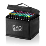 RAGI Alcohol Markers 80 Kahepoolsed viltpliiatsid, kahe otsaga, professionaalne kunstiline joonistuskomplekt