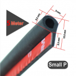 DIY must 5M v&auml;ike P-t&uuml;&uuml;pi ukse tihend riba heliisolatsiooni m&uuml;ra isolatsiooni kummist