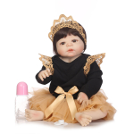 NPK 55cm originaal NPK Reborn Baby Toddler Gir v&auml;ga pehme kogu kehaga silikoonist nukuvannim&auml;nguasi 55cm beige
