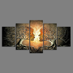 Toakaunistuste komplekt L&otilde;uendimaal 5 t&uuml;kki Moodne abstraktne seinakunst Figuuriplakati pilt kodu jaoks Toakaunistuse prindid ilma raamita 40x60cm*2 40x80cm*2 40x100cm*1