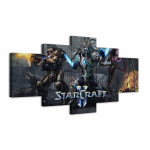 Alarak ja Queen of Blades StarCraft II Video G 5-osaline l&otilde;uendipilt Prinditud seinakunst L&otilde;uendimaaling Elutoa seinakaunistus 30x40cm*2 30x60cm*2 30x80cm*1