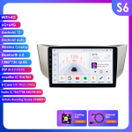 2din Androidi autoraadio multimeediumivideopleier Lexus RX300 RX330 RX350 RX400H 2003&ndash;2014 Navigatsiooni-GPS Carplay 4G QLED puuteekraaniga automaatne stereo S7 8Core 6G 128G
