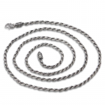 S925 Sterling H&otilde;bedast k&auml;sitsi kootud Twist h&otilde;beketiga kaelakee Isiksus Choker hip hop pungi butiik ehted 45cm