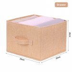 Puuvillast ja linasest riidest riputatav kott, riputatav mitmekihiline riiete hoiukast, lihtne ja eemaldatav, et ladustada mitmesuguseid majapidamistarbeid Drawer