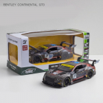 1/32 skaalaga Bentley Continental GT3 Diecast automudeli m&auml;nguasi, tagasit&otilde;mmatav m&auml;nguasi koos heli ja valgusega lastele v&auml;ikelastele poistele t&uuml;drukutele m&otilde;eldud kingituste kollektsioon 1/32-14.5x6x4cm pruun