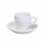 80 ml must espresso kruus, &uuml;likond Professionaalne Bone China kohvitassi ja taldrikukomplekt Itaalia latte kohvi piima tee trummel Dropshipping All White 80ml
