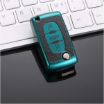 Nahast TPU auto kaugjuhtimispuldi v&otilde;tme&uuml;mbrise kate Peugeot 107 207 307 308 407 607 3008 5008 jaoks Citroen Xsara Picasso C5 C6 C8 jaoks 3 Buttons