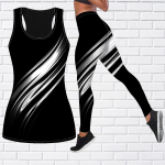 Crystal Ribbon Print Jooga komplekt naistele Mood Treening Retuusid Fitness Sport Vabaaja joogap&uuml;ksid L valge