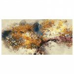 Moodsad abstraktsed plakatid ja tr&uuml;kised Seinakunst l&otilde;uendimaal Abstraktsed kuldsed rahapuud Pildid elutoa sisekujunduseks ilma raamita 20x40cm