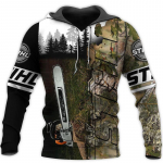 Metsat&ouml;&ouml;line Metsamets Mootorsaag Retro Pullover 3DPrint Meeste/naiste t&auml;navar&otilde;ivad vabaaja naljakad kapuutsid Suurem&otilde;&otilde;tmelised Harajuku XL