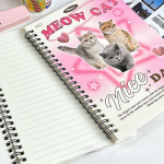 Vintage m&auml;rkmik armas multikas kassikutsikas m&auml;his Kawaii &otilde;pilaste v&auml;ljal&otilde;igete album horisontaaljoon suur p&auml;evik Tagasi kooli A5