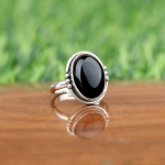 Must on&uuml;ksist s&otilde;rmus, k&auml;sitsi valmistatud disainis&otilde;rmus, Statement s&otilde;rmus, Bohemian s&otilde;rmus, Statement s&otilde;rmus, unisex kingitus, soliidne s&otilde;rmus, j&otilde;ulukink 6