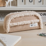 Loominguline pliiatsi&uuml;mbris Talvine mood Lihtsus &uuml;hev&auml;rviline villane velvetist pliiatsikott Suure mahutavusega kirjatarvete hoiukott &Otilde;pilane