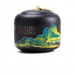 Multifunktsionaalne kohvikanister K&ouml;&ouml;k v&uuml;rtside organiseerija Maht Keraamika Tee Caddy Kodu Oolong Tieguanyin Suletud hoiupaak A 10.7x12.3cm