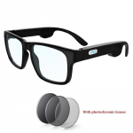 Bone Conduction Wireless Bluetooth 5.0 Smart Glasses Stereo-peakomplekti polariseeritud p&auml;ikeseprillid saab sobitada retseptiobjektiiviga G3 Photochromic