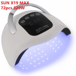 SUNX19 MAX 320W k&uuml;&uuml;nekuivati ​​LED k&uuml;&uuml;nelamp UV-lamp k&otilde;igi geelk&uuml;&uuml;nelakkide kuivatamiseks koos Motion Sensing manik&uuml;&uuml;ri pedik&uuml;&uuml;ri t&ouml;&ouml;riistaga