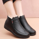 Ema puuvillased kingad Naiste talvised pl&uuml;&uuml;ssaapad L&uuml;hikesed saapad Libisemisvastased Eakate puuvillased saapad 41 must