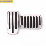 2 tk Alumiiniumsulamist auto gaasipedaal Gaaspiduri pedaal Siduri pedaal auto Tarvikud tesla mudelile 3 Y 2 pieces white