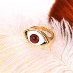 Wishes Lucky Evil Eye Paar Metallist s&otilde;rmused naistele Meeste T&auml;navapidu Punk Finger Open Ring Ehted Kingitused