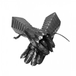 Black Finish Nazgul Gauntlets Terasest keskaegsed soomuskindad Fantaasia Rollim&auml;ngu kost&uuml;&uuml;m