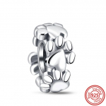 Uus mood 925 h&otilde;bedane v&otilde;luhelmed kaheksajalg linnujalg paabulind Love Fit originaal kaubam&auml;rgiga k&auml;ev&otilde;ru naiste ehe kingitus