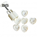 1 komplekt Kerge kuukoogivorm Ergonoomiline disain Mugav lillekujundusega kuukoogivorm