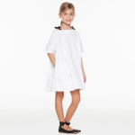 Laste suvine vabaajakleit T&uuml;drukute printsess Lihtsalt &uuml;hev&auml;rviline T&uuml;drukute s&uuml;nnip&auml;evapidu Lastele puuvillased rihmaga kleidid balliriided 2T valge