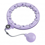 Kaalutud Infinity Smart Fitnessi r&otilde;ngas, 24 eemaldatava s&otilde;lmega kaalur&otilde;ngas koos leti naiste kaalulangetusr&otilde;ngaga, kaks-&uuml;hes k&otilde;hutreeningu s&otilde;numivarustus lilla