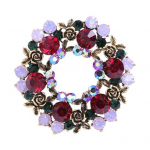 Pidulik j&otilde;ulup&auml;rg pross, v&auml;rvilised kivikivid, inkrusteeritud n&ouml;&ouml;pn&otilde;el Loominguline m&uuml;ts Sall Emaili m&auml;rk Mantel riietuse aksessuaarid mitmev&auml;rviline