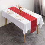 Tikitud litrid j&otilde;ulup&uuml;ha Bling Bling lauaarvuti pulmapidu Kodukaunistused 30cm*180cm