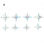 Moodne vikerkaarekindel PVC-prisma kleebis Tear Prismatic 6