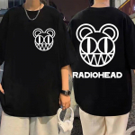 Rock Band Radiohead Print T-s&auml;rk Unisex Naiste Mood Vintage lahtised T-s&auml;rgid Suvised vabaaja puhtast puuvillast T-s&auml;rk Hip Hop t&auml;navar&otilde;ivad 2XL