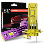 2tk H7 LED esitulede pirnid mini juhtmevabad 50W 25000LM 6000K CSP auto esilaternate automaatdioodlambid H7 turbo LED 12V auto